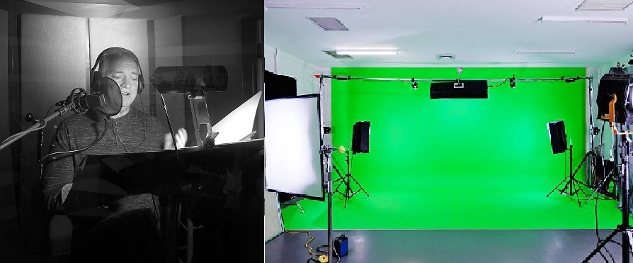 Storytime Pup recording booth and green screen studio